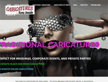 Tablet Screenshot of caricaturesbytony.com